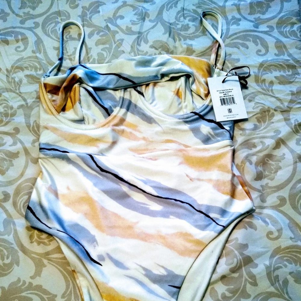 REVEL RAY Swim Resort Ezra One Piece color Celestial NWT Size SM